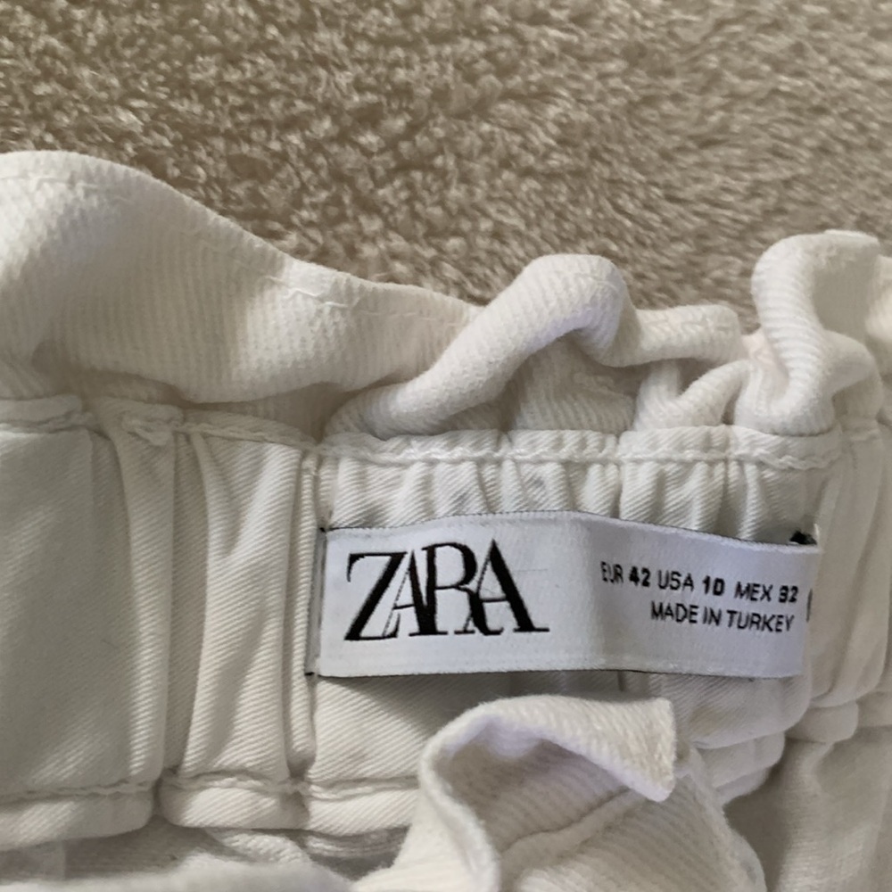 Zara paperbag white jeans - Picture 6 of 12